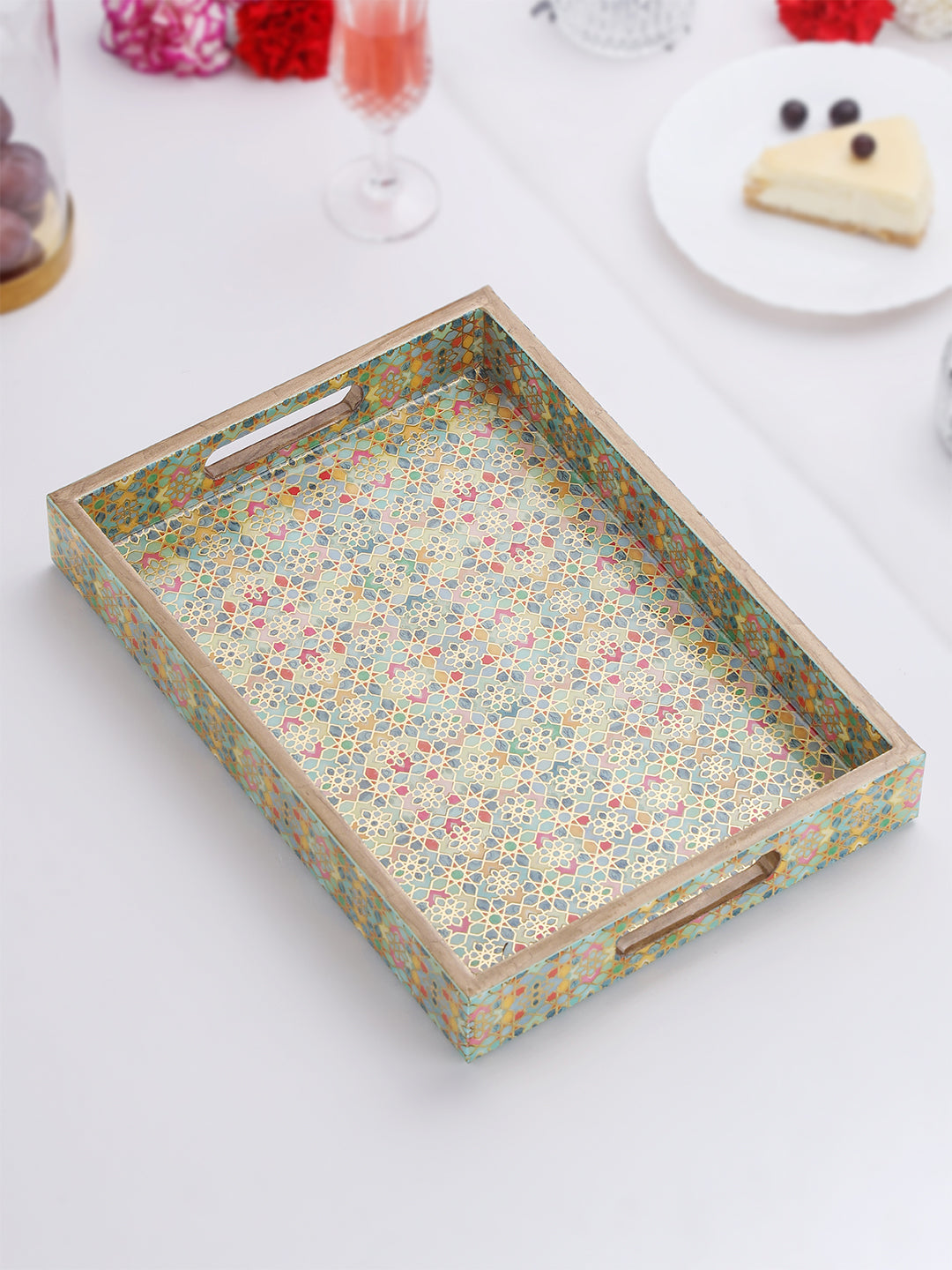 Indus Small Rectangle Lacquer Tray