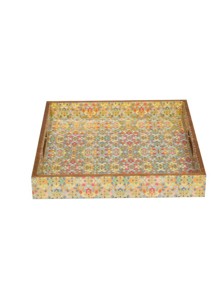 wooden tray set 