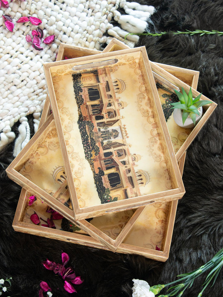 rectangle serving  tray set of 3