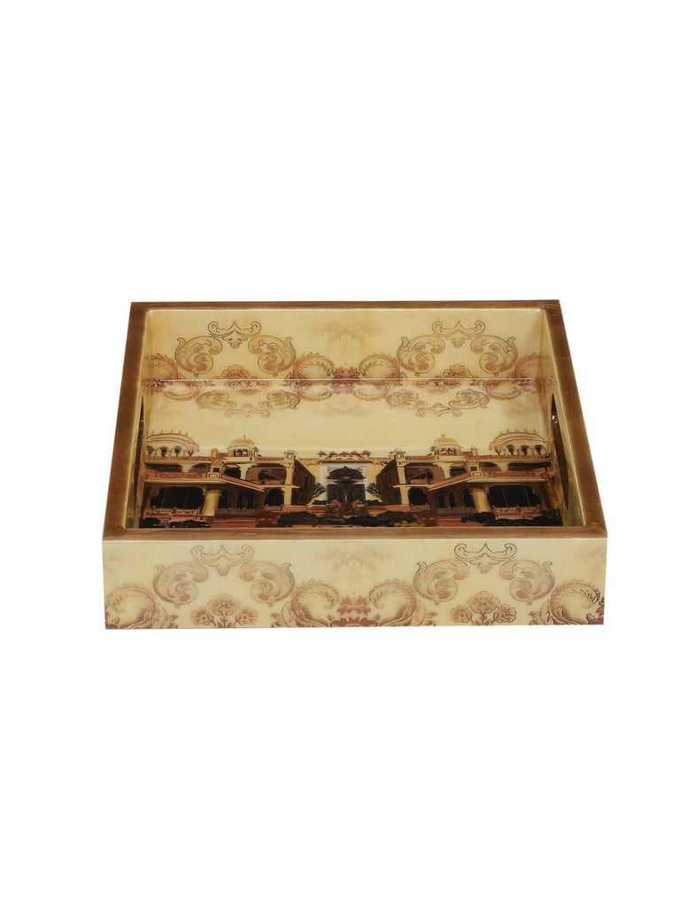 wooden tray set of 3