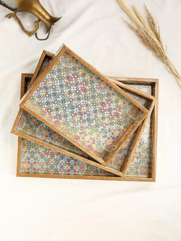 Indus Set of 3 tray
